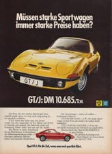 Opel GT/J - Reklame