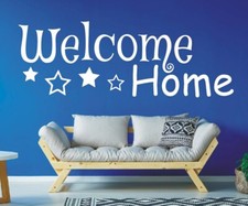 Wandtattoo Welcome Home Flur Wandsticker Wilkommen Zuhause Spruch sweet 2