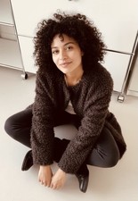 SANI BLU Pelzjacke Teddyjacke