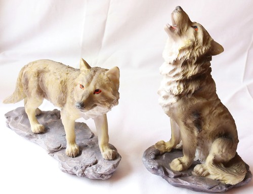 Deko figur wolf wölfe groß - figur,