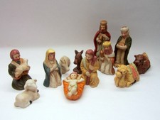 Keramik Krippe Hl Familie Maria Josef Jesuskind Krippenfigur Italien Weihnachten