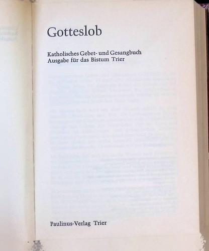 Gotteslob katholisches - :,