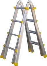 Siedra Alu-Teleskopleiter mit Stahlgelenk Typ 9 84/4x5