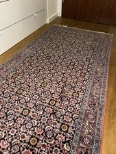 Bidjar Perser Teppich Orientteppich Läufer Handgeknüpft 55X255cm Brücke