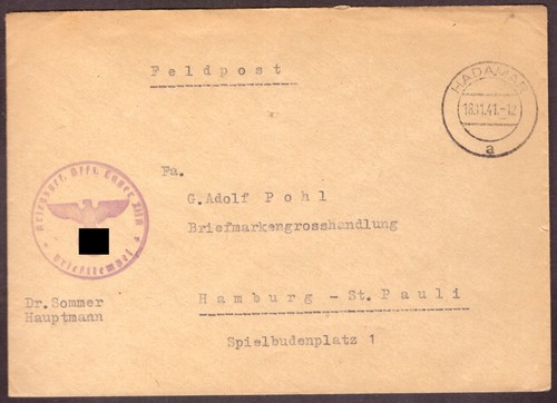 Feldpostbrief 1941 nach