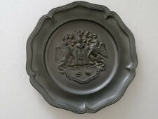 Alter Zinnteller mit Wappen -