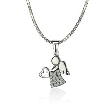 Engel Schutzengel echt Silber