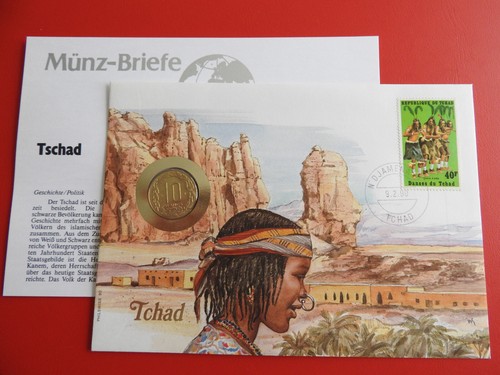 Numisbrief tschad mit - ,