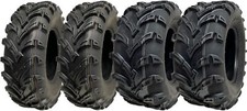 25x10.00-12 & 25x8.00-12 Atv Quad Reifen 6ply P377 E Markiert Road Block (Set