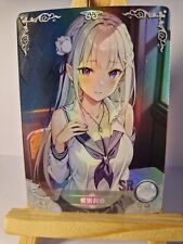 Emilia | Re:Zero | Anime Waifu | Goddess Story SR-15 Card
