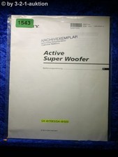 Sony Bedienungsanleitung SA W70ES / W505 Active Super Woofer (#1543)