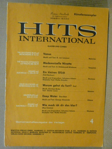 Musiknoten hits - musiknoten,