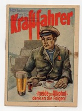 Kraftfahrer meide den Alkohol