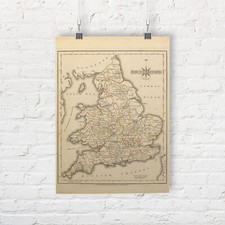 Landkarte von südbritannien - landkarte,