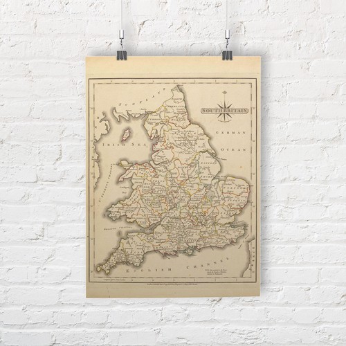 Landkarte von südbritannien - von,