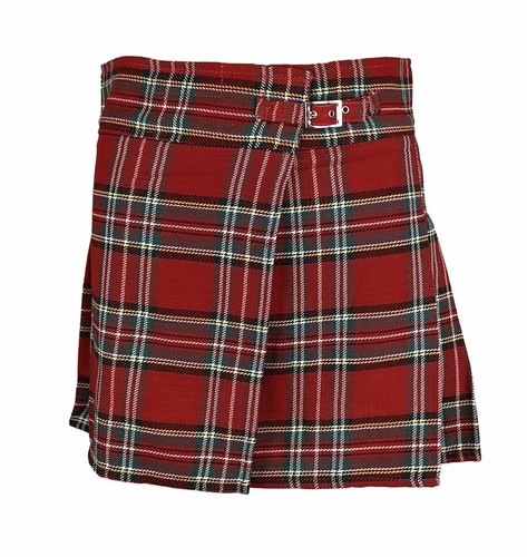 Damen mini kilt rock karo - mini-kilt,