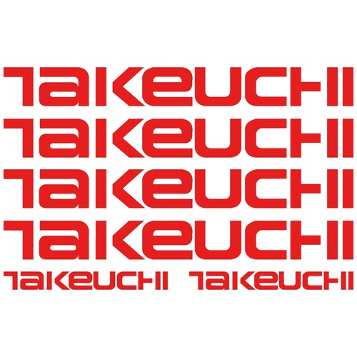Takeuchi aufkleber sticker - takeuchi,