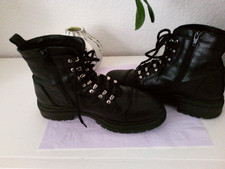 Damen Bullboxer Granny Boots aus Leder - Größe 40 - schwarz - gebraucht