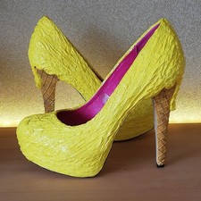 Pumps High Heels - Zitrone Gr 42