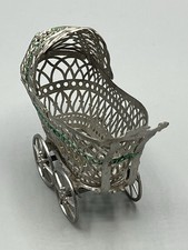 Antiker Zinn Puppenwagen