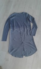 COS Kleid Baumwolle Seide Gr.XS grau Neu o. Etikett
