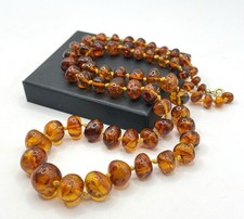 Bernstein Halskette Honig