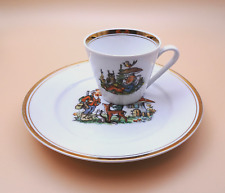 Kinderteller + Tasse - Zwerg / Pilz / Tiere - Porzellan Kahla