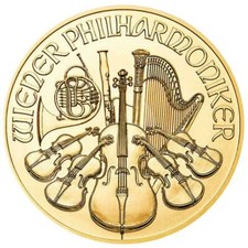 Wiener Philharmoniker 2025 Goldmünze 1/10 Oz 999,9 Gold  Österreich 10 EURO  ST