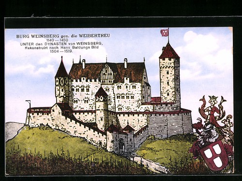 Weinsberg ansichtskarte burg - weinsberg,,