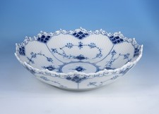Royal Copenhagen "Musselmalet Vollspitze" Schale 21 cm.  1018  1.Wahl