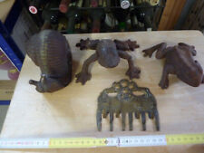 Eisen, Messing, Metall Deko, Konvolut Eisenfiguren gebraucht und schwer