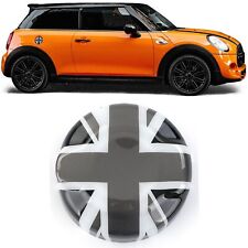 Tankdeckel Cover Flagge Grau Weiß, für Mini One Cooper F55 F56 F57