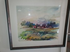 Aquarell gerahmt 80x85 cm