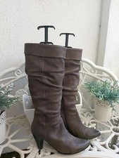 ZANON&ZAGO Hübsche Echtleder Stiefel Gr.38 grau wNeu