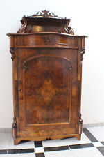 Vertiko Kommode Hochkommode Louis Philippe mit Aufsatz Gründerzeit Nuss *4023