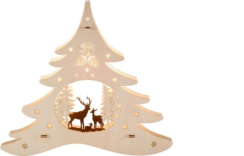 Fensterbild holz weihnachten - fensterbild,