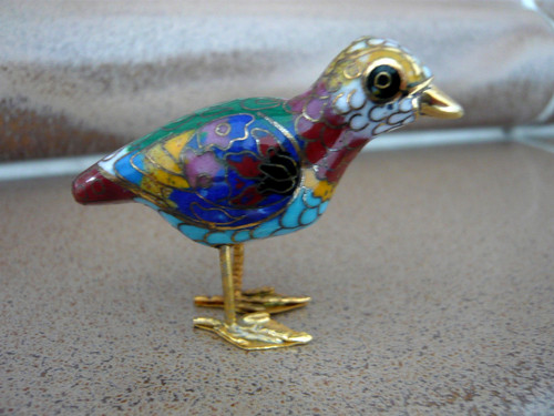 Seltener cloisonne vogel figur - seltener,