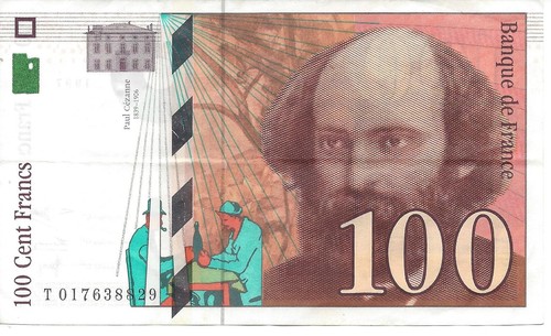 Geldschein banknote frankreich - geldschein,