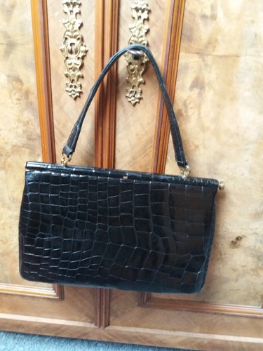 Elegante kroko tasche vintage - ,