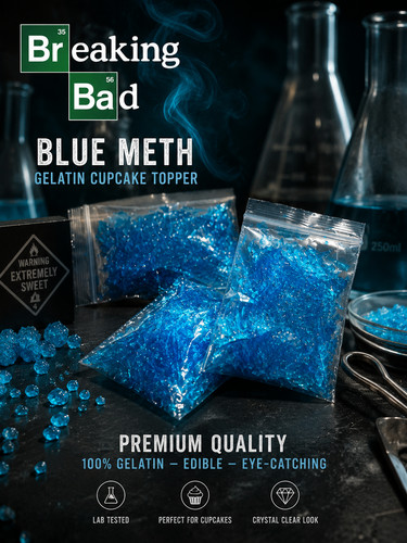 Blau kristall streusel - kristall,
