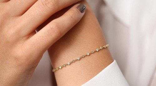 Diamant armband vintage deco - diamant,