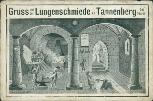 Ansichtskarte lungenschmiede - ansichtskarte,