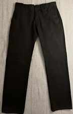 SANDRO Paris Herren Hose Chino Schwarz Gr. 42 (wie 48, W30) Baumwolle Gebraucht