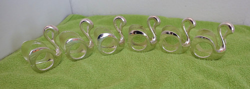 Vintage serviettenringe - 6x,