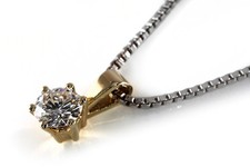 Kette Solitär Anhänger