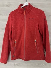 Damen Jacke Gr 38 Linea Primero Rot Langarm Polyester Taschen