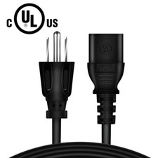6ft UL AC Power Cord Cable for