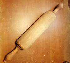 Vintage sehr großer Holz Teigroller altes Nudelholz 48 cm Deko Landhaus