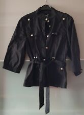 Cecil Blusen Jacke mit Bindegürtel 38/40 schwarz wie Neu