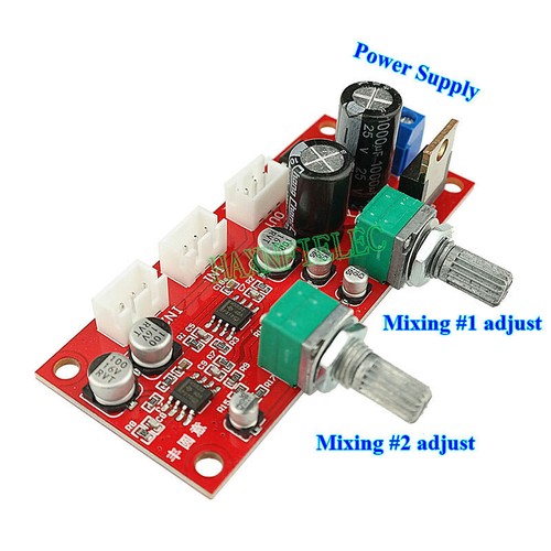 Audio signal mixer stereo - audio,